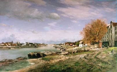 Le vieux quai de Bercy, Paris, 1880